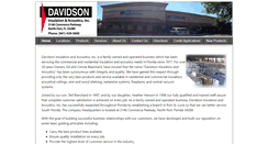Desktop Screenshot of davidsoninsulation.com