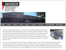 Tablet Screenshot of davidsoninsulation.com